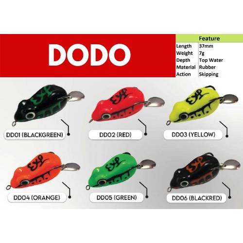 EXP Dodo Frog Soft Rubber Frog Expert For Snakehead Hunter