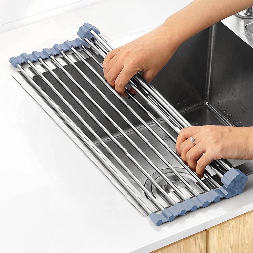 Multifunction Stainless Steel Foldable Kitchen Sink Drain ...
