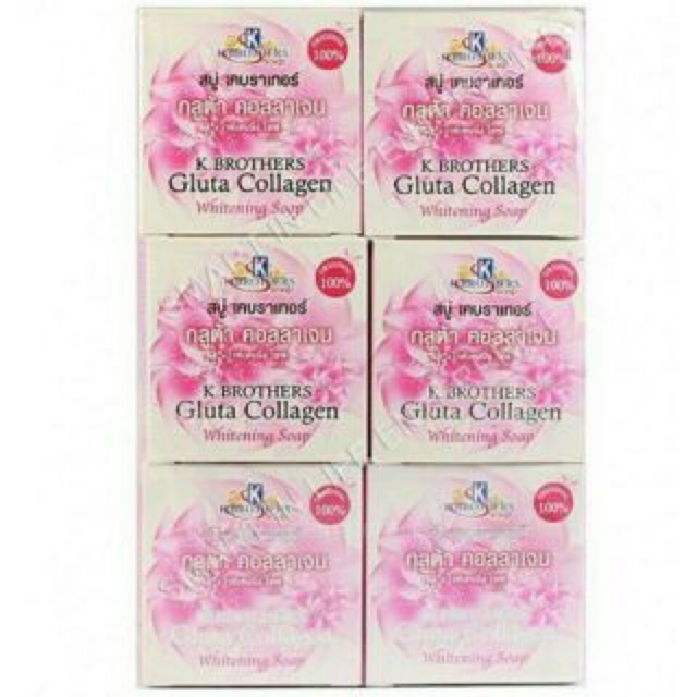 K Brothers Gluta Collagen Whitening Soap 1 Doz